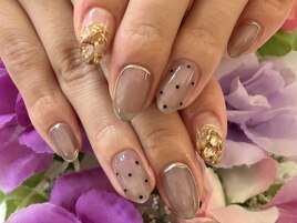 シースルー★ドット柄