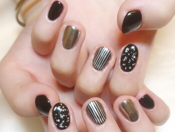 ネイルマジック 仙台一番町店(NAIL MAJIC)/ミラーストライプ★オーダー