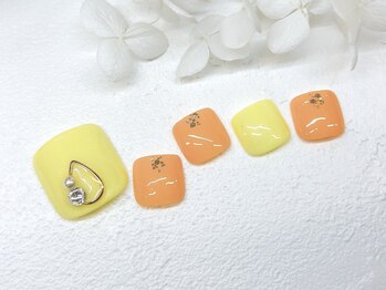 ネイルサロン ふるる 大須店/☆フットプチプラネイル☆#178