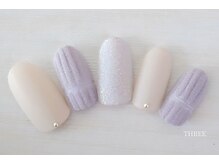 スリー 自由が丘(THREE)/もこもこニットネイル
