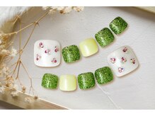 ファストネイル 広島パルコ店(FAST NAIL)/ひまわり ラメネイル 【11930】