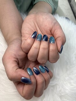 はあとねいる 水戸千波店/マグネットネイル