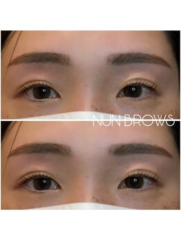 韓国まつ毛・アイブロウ・LEDマツエク　NUN BROWS 東戸塚店/アイブロウWax × まつげパーマ