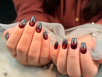 センシー ネイル スタジオ(Sensy Nail Studio)/深紅のギャラクシーマグネット