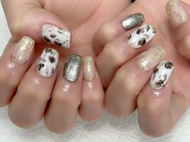 大人フラワーネイル