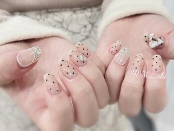 ワイアンドエムネイル(Y&M. NAIL)の写真/パラジェルで薄爪さんのお悩みをレスキュー！デザインがとにかく可愛い★ワンホン・韓国・ニュアンス対応◎