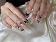 ピュルテ バイ エヌネイル(Purete by Nnail)/black sheer ribbon