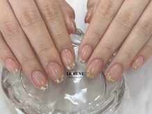 ルレーブ(LE REVE)/ガラスフレンチネイル