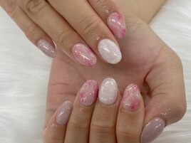 【山崎】大理石ネイル