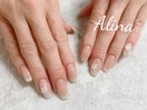 フレンチお花アートネイル