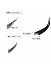 アンジェリック 大阪江坂店(Angelic)/極柔フラットラッシュの形状です