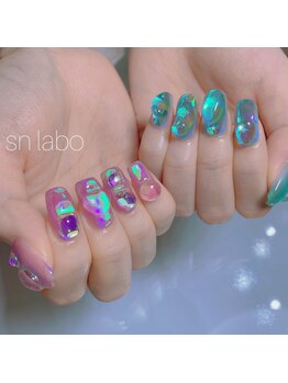 スマイル ネイル ラボラトリー(Smile nail laboratory)/Free art+α/うるうるネイル