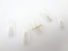 ネイルサロン クイール 小山店(NAIL SALON QUILL)/ラメ×リングミラー