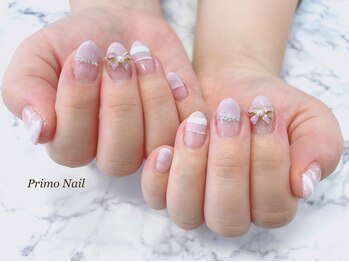 プリモネイル(PrimoNail)/★ボーダーハーフフレンチ★