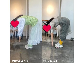 ピエール ナリタイラボ 薬院店(Piel NARITAI LABO)/2か月間の施術変化