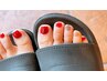 *foot*【自店オフ・甘皮ケア込】ワンカラージェルネイル ¥5000
