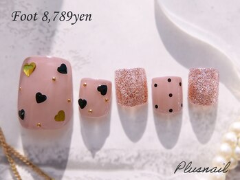 プラスネイル 銀座中央通り店(PLUS NAIL)/【1637】定額8,789円ハート