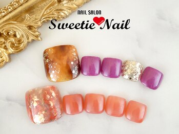 スウィーティーネイル 本厚木駅前店(Sweetie Nail)/【フット】定額アートコース 1