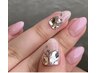 【HAND】ワンポイントアート（1本デザイン） ￥8000