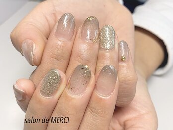 サロン ド メルシー(Salon de MERCI)/グラデ×ラメ☆
