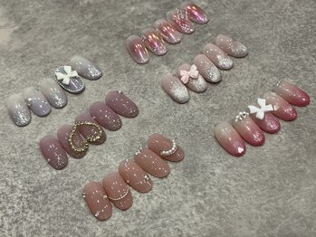 ネイルドシレラ パセーラ店(nail de SIRELLA)の写真/全メニュー＜フィルイン×ウォーターケア付＞なので爪に優しい♪手元が1番美しく見える美肌カラー多数◎