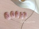ぷっくりキラキラネイル:mikako