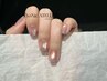 【Melt nuance】ちゅるんビー玉ネイル×先端ラメグラデーション ¥6800