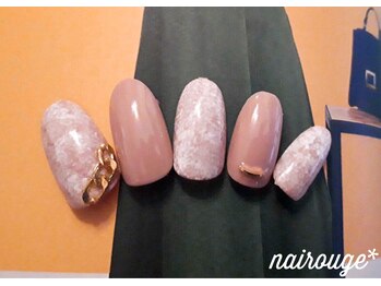 ネイル―ジュ 札幌大通店(nairouge*)/レースネイル♪