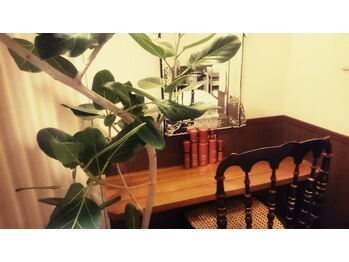 ラ ポーニュ(La Peaunue)/施術後はパウダーブースをご用意