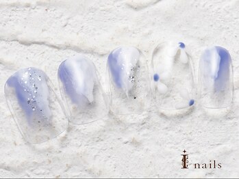 アイネイルズ 横浜WEST店(I-nails)/塗りかけフラワー7480円