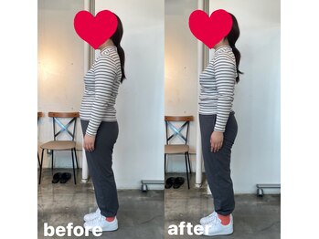 ピエール ナリタイラボ 薬院店(Piel NARITAI LABO)/1回の施術変化です♪