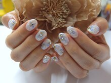 ネイルサロンミキ 横浜(MIKI)/紫陽花ネイル3D花アート和装着物