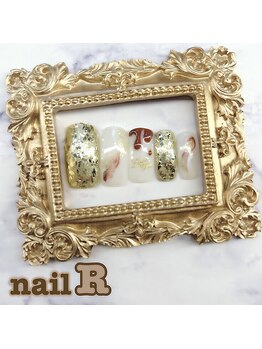 ネイルアール(nail R)/バレンタインネイルです。