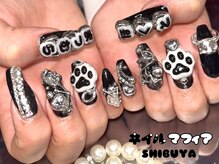 強めシルバー☆ゴテゴテネイル【渋谷】