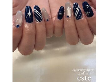 ラミュウ 国立(LA.MIU)/ストライプネイル ネイル 国立