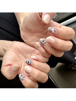 ラブクロム(LOVE CHROME)/マットフラワーネイル