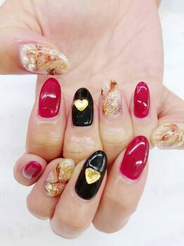 ネイリシャス(NAILICIOUS)/大理石&シンプルネイル