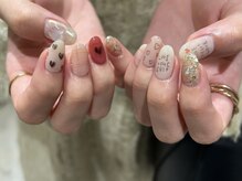 ラクエ(Laque)/落書きネイル ハート チェック