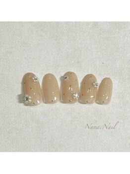 ナナネイル(Nana.Nail)/フラワービジューネイル