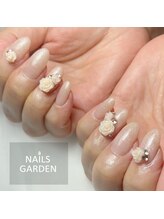 ネイルズガーデン(NAILS GARDEN)/薔薇ネイル※パーツ別料金