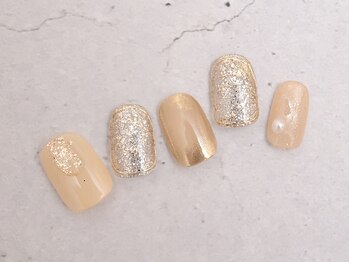 ぷっくりシンプルゴールド¥7980