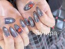 ネイビー×レッド