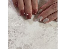 ショートネイルもしっかりかわいく♪