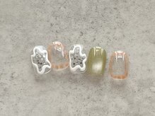 ナッピーネイル(NAPPY NAIL)/定額clear design¥6800オフ代別