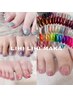☆FOOT☆キラキラマグネット・うる艶オーロラネイル