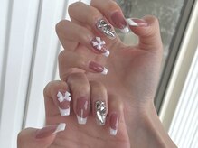 ジュノネイル(juno nail)/リボンフレンチ