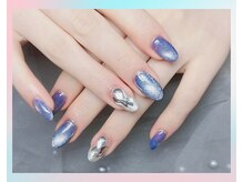 ワイアンドワイ(Y&Y)/青色マグネット+2本埋め尽くし