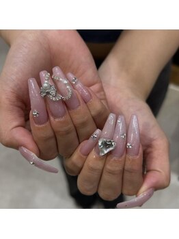 リンドネイル バイ モカ アンド ララ(Lind nail by moca and LaLa)/ピンクネイル