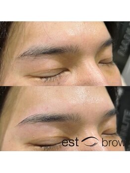 エストブロウ 麻布十番店(est brow)/メンズ 眉毛 アイブロウ 間引き