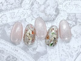 フラワーxラメxマグネット